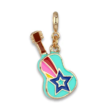 Gold Rebel Girls Guitar Charm