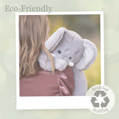 World's Softest Plush - Large Lushee - Large Trunks Gray Elephant, 16 inches