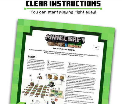 Minecraft Builders and Biomes Board Game