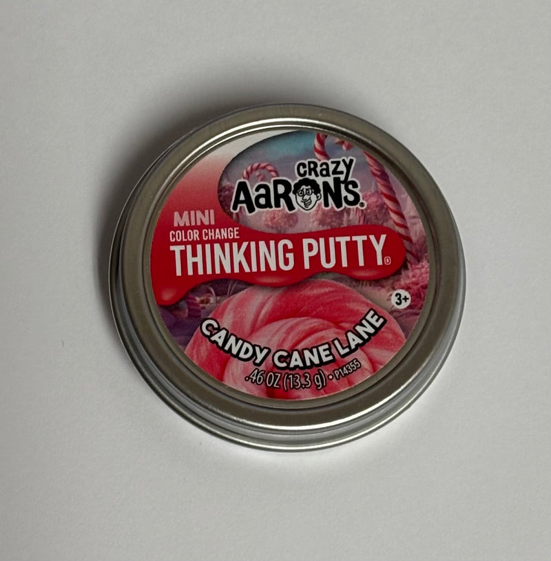Candy Cane Mini Thinking Putty