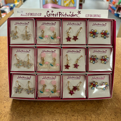 Clip-On Earrings, Assorted