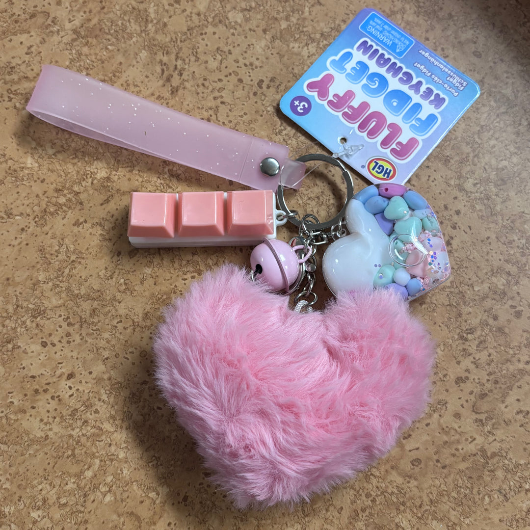 Fluffy Fidget Keychains, Variety of Styles and Colors – Flying Pig