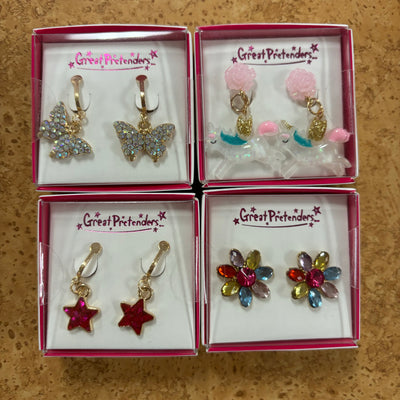 Clip-On Earrings, Assorted