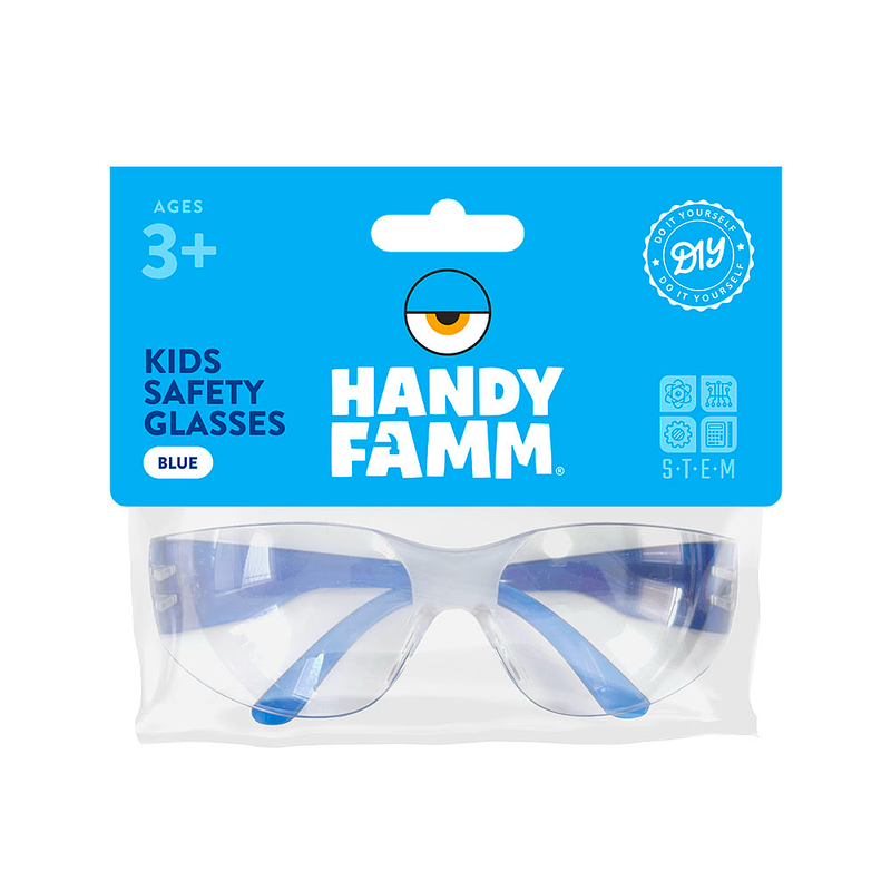 Kids Safety Glasses, Red or Blue