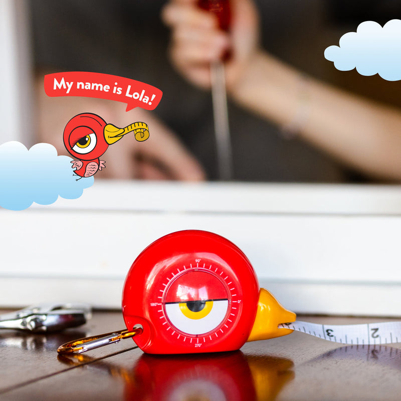 STEM Starter 3-in-1 Tool, Lola - Measuring Tape, Level, and Angle Finder