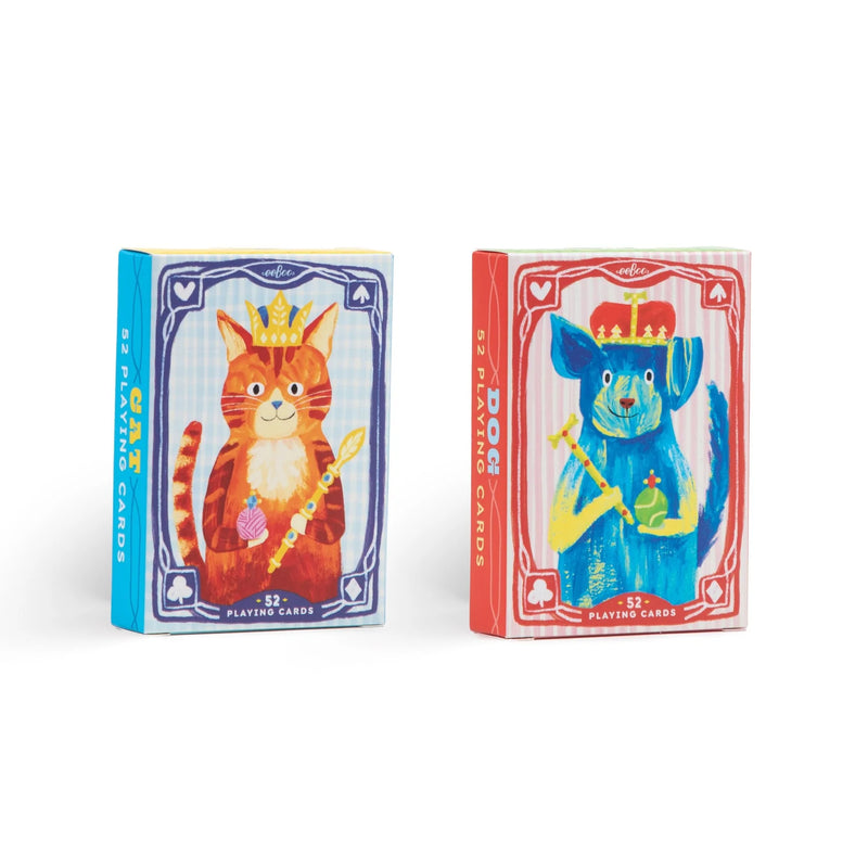 Cat and Dog Playing Card