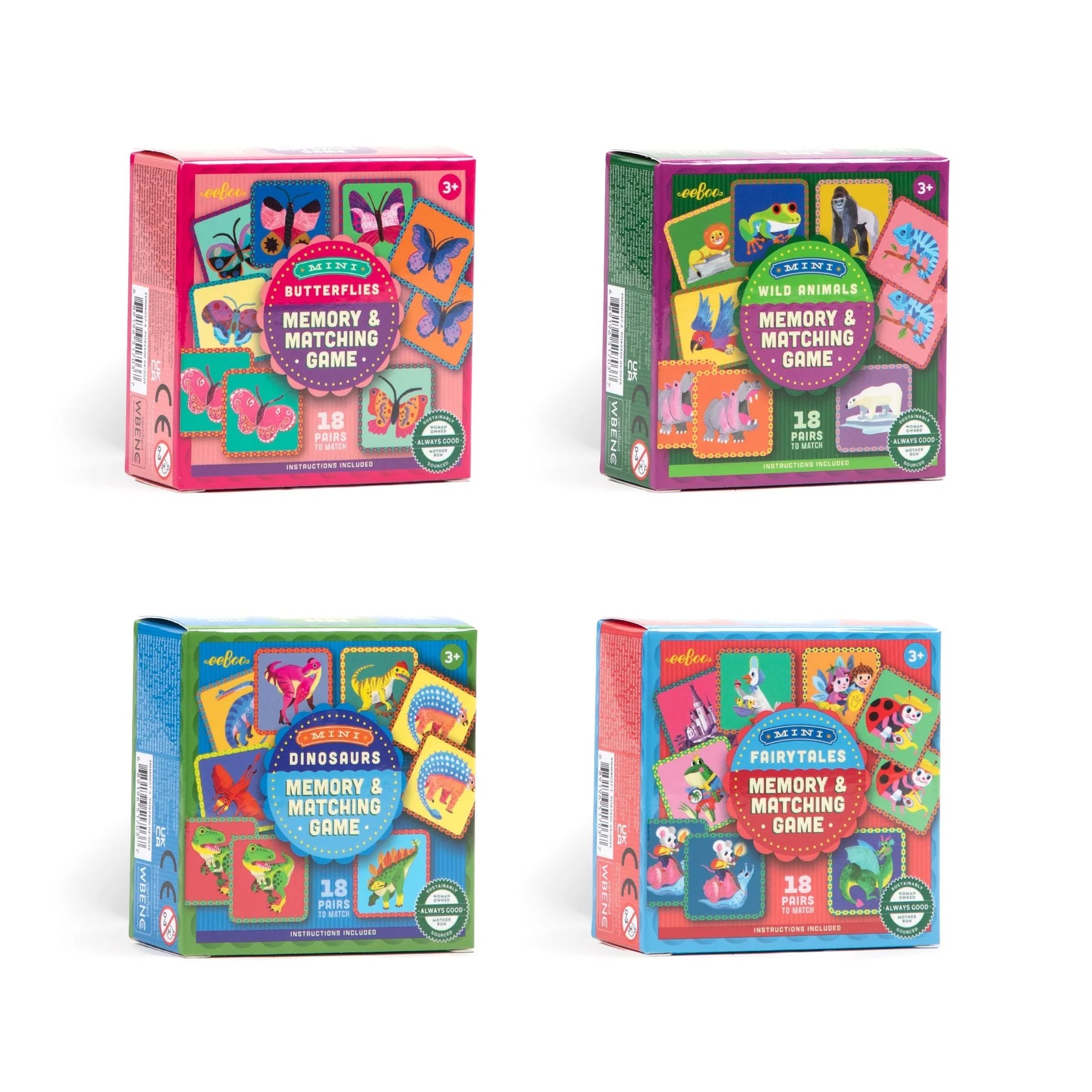 Mini Memory & Matching Game – Flying Pig Toys