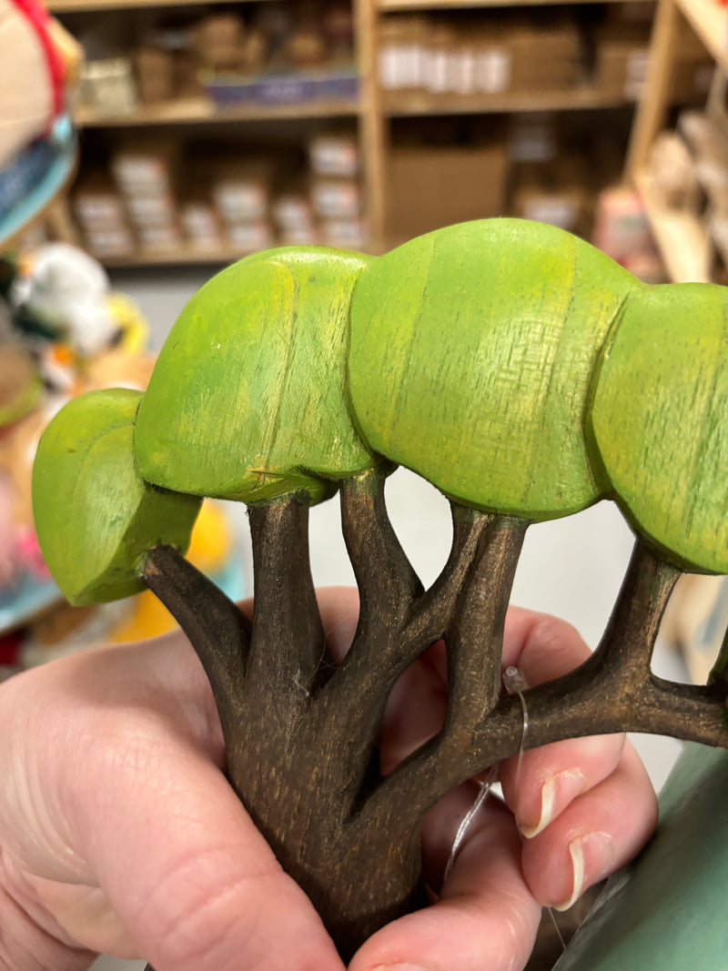Wooden African Trees, Set of 3 -AS-IS
