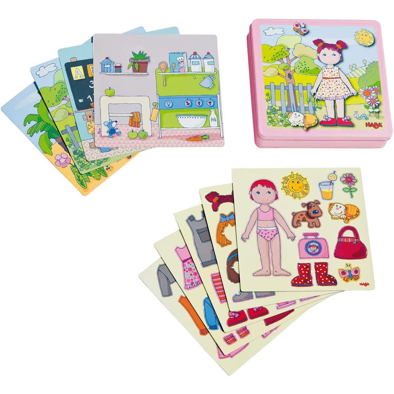HABA Dress-Up Doll Magnetic Game Box & Magnetic Puzzle for Toddlers,