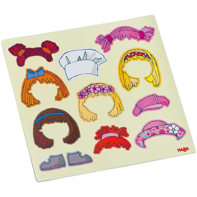 HABA Dress-Up Doll Magnetic Game Box & Magnetic Puzzle for Toddlers,