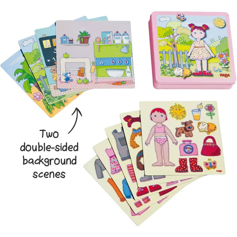 HABA Dress-Up Doll Magnetic Game Box & Magnetic Puzzle for Toddlers,