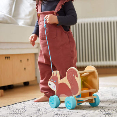 HABA Squirrel Pull Along Toy Sorting Box