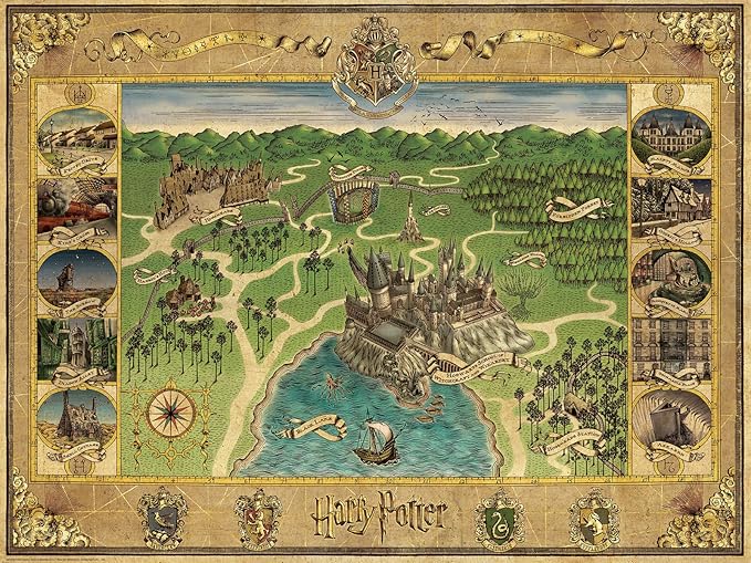 Ravensburger Hogwarts Map - 1500 Piece Jigsaw