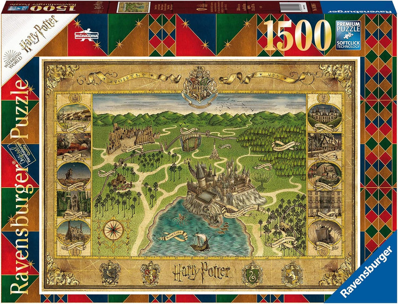 Ravensburger Hogwarts Map - 1500 Piece Jigsaw