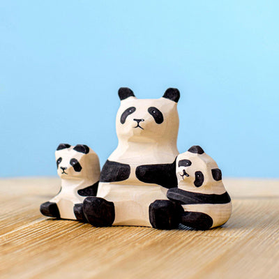 Panda Bears Family Set