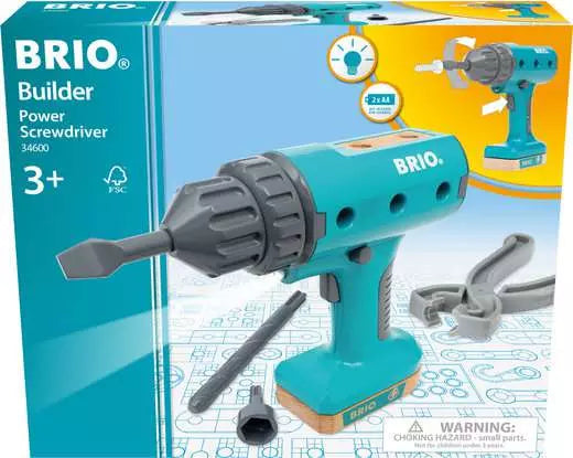 BRIO Builder Power Screwdriver - Construction toy for kids 3 years up