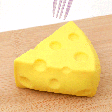 So Cheesy! Cheese Shaped Squishy Stress Toy