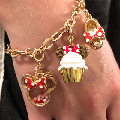 Gold Minnie Shaker Charm