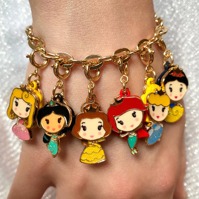 Gold Swivel Snow White Charm