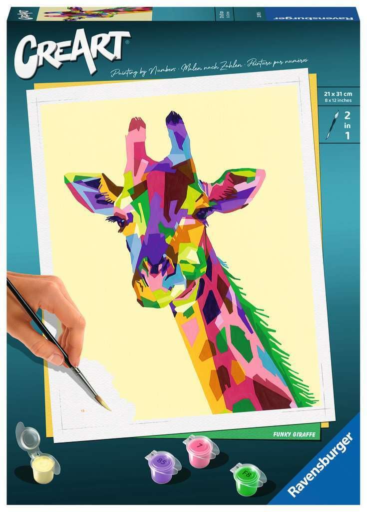 Funky Giraffe Paint by Numbers