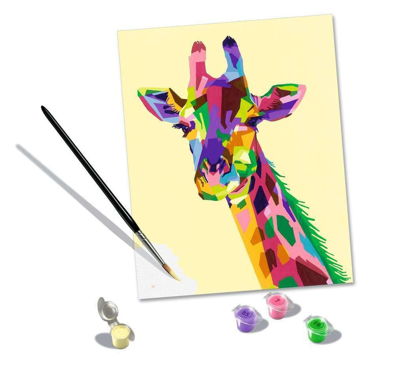 Funky Giraffe Paint by Numbers