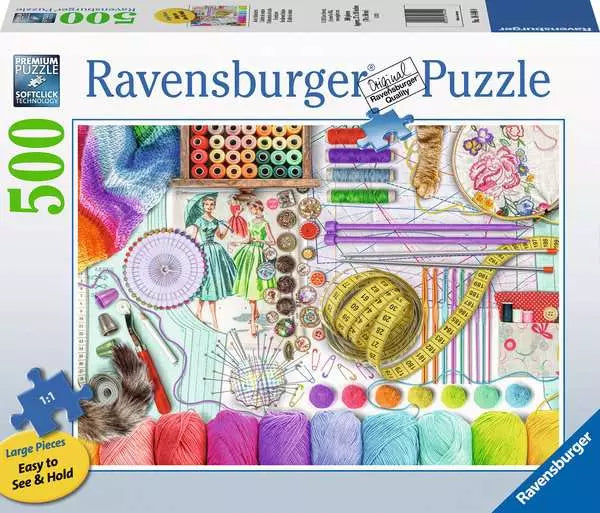 Jigsaw Puzzle Needlework Station - 500 Pieces Puzzle