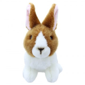 Rabbit (Brown and white)-Wilberry Mini Soft Toy