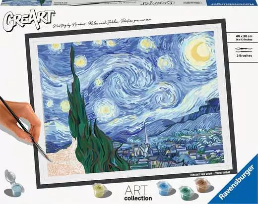 CreArt Van Gogh: the Starry Night - Paint by numbers for adults