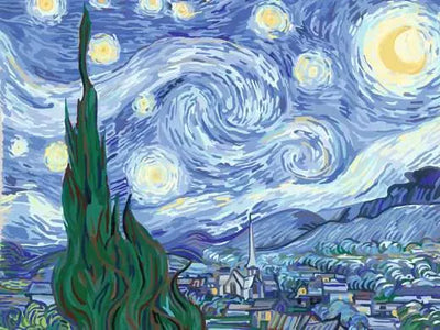 CreArt Van Gogh: the Starry Night - Paint by numbers for adults