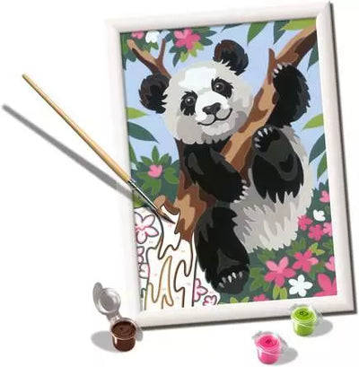 CreArt Playful Panda - Paint by numbers for kids 9 years up