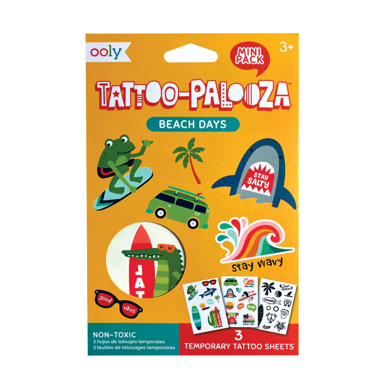 mini tattoo palooza temporary tattoos - beach days