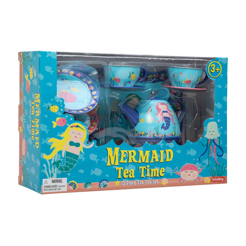 Mermaid Tin Tea Set