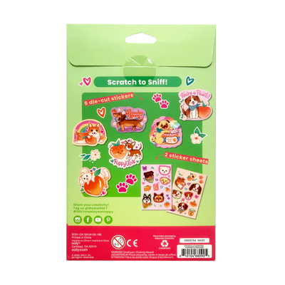 Stickiville Puppies and Peaches Scented Stickers
