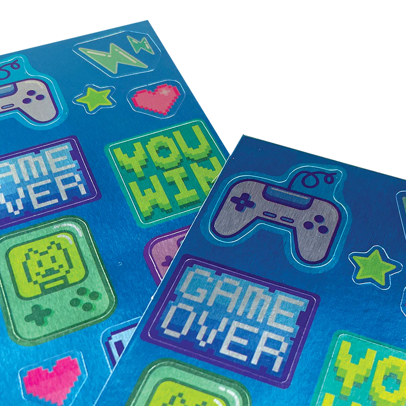 Pixelated Goggle Sticker stickiville pixel gamer stickers – Flying Pig Toys