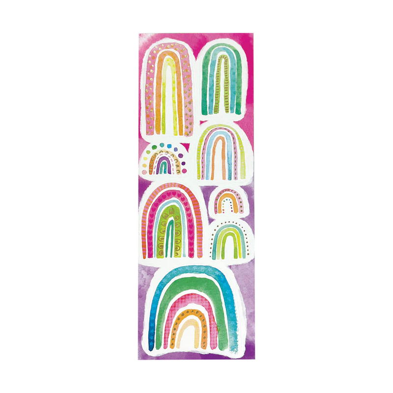 stickiville watercolor rainbows stickers