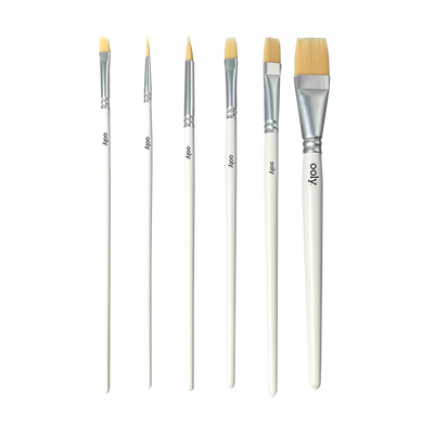 chroma blends watercolor paint brushes - set of 6