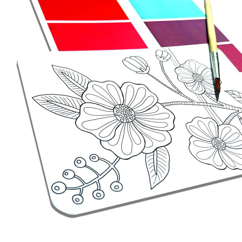 scenic hues diy watercolor art kit - flowers and gardens