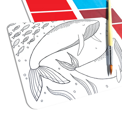 scenic hues diy watercolor art kit - ocean paradise