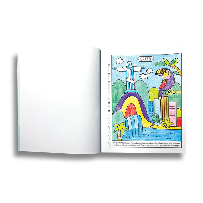 color by numbers coloring book - wonderful world