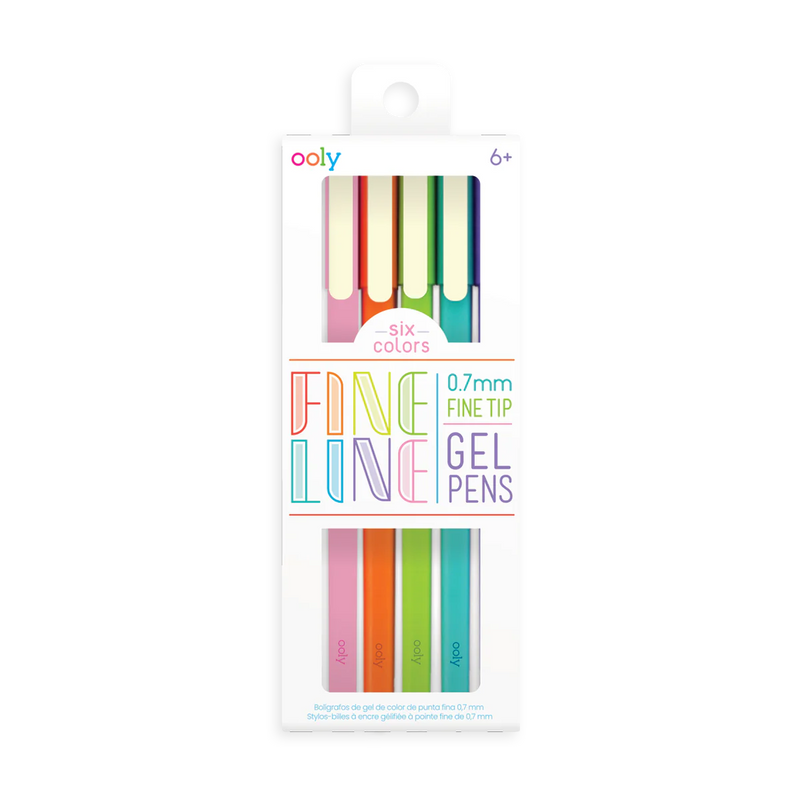 Fine Line:  Fine Tip Gel Pens (set of 6)