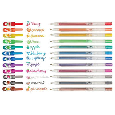 Yummy Yummy Scented Glitter Gel Pens - Set of 12