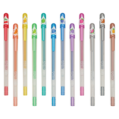 Yummy Yummy Scented Glitter Gel Pens - Set of 12