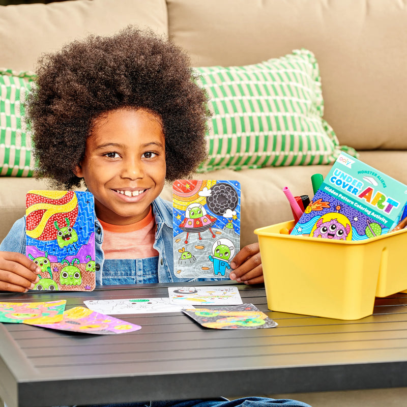 Undercover Art Hidden Pattern Coloring Activity Art Cards - Dino Tales