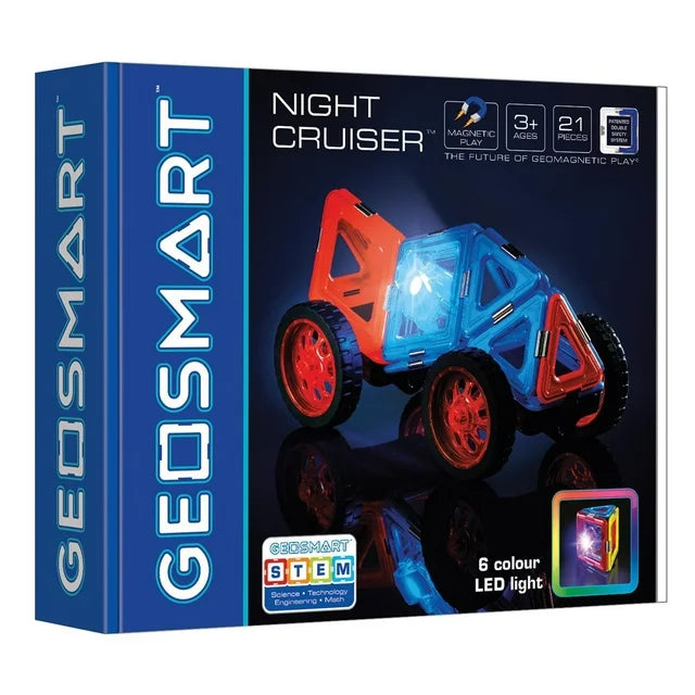 Smart Games - Geosmart - Night Cruiser - 21-Piece