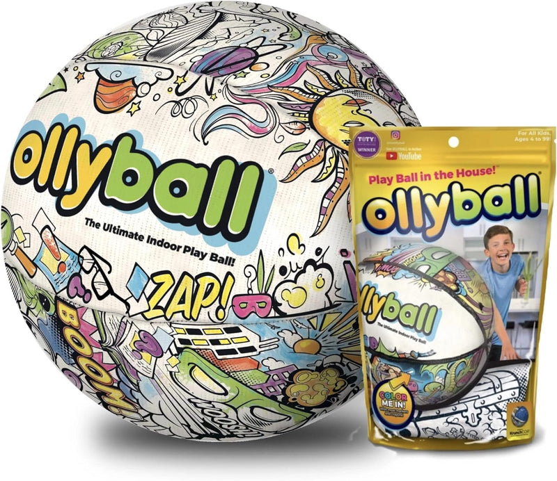 Ollyball - The Ultimate Indoor Play Ball for Kids and Parents!… (Eco Pak)