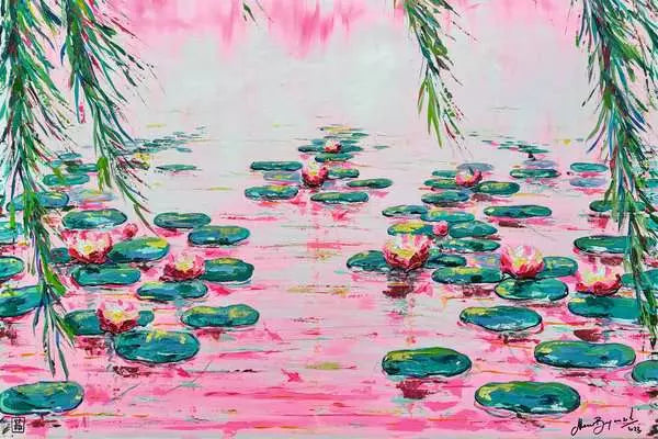 Jigsaw Puzzle Pink Water Lillies - 4000 Pieces Puzzle