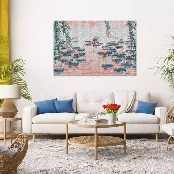 Jigsaw Puzzle Pink Water Lillies - 4000 Pieces Puzzle