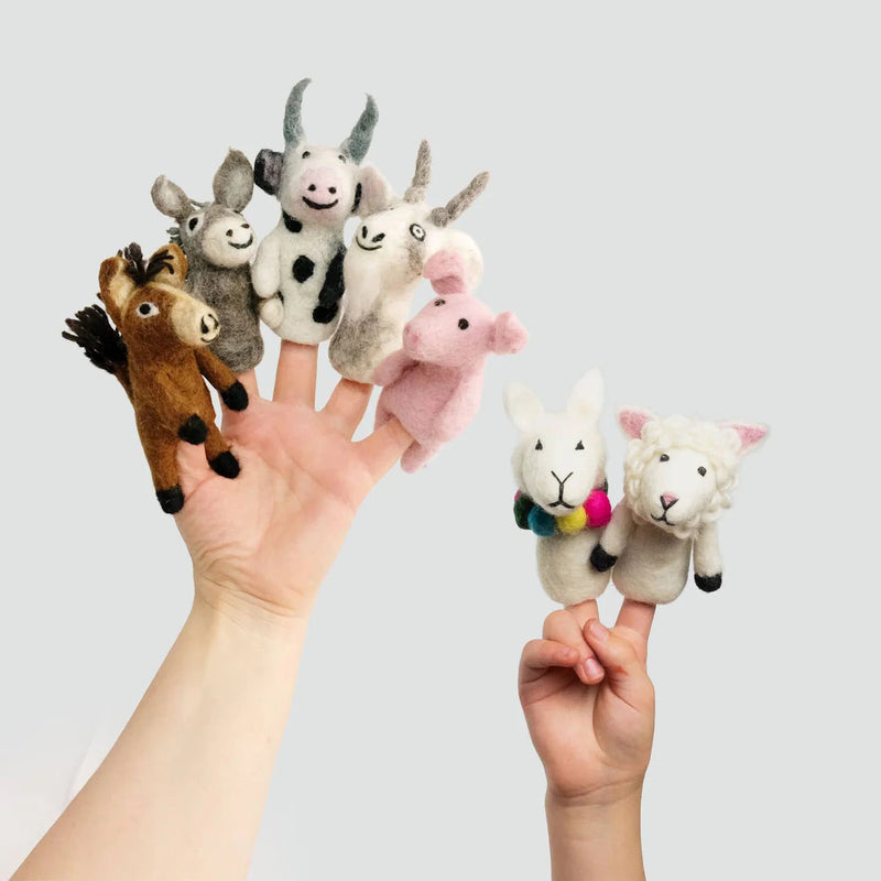 Felt Finger Puppet Barnyard