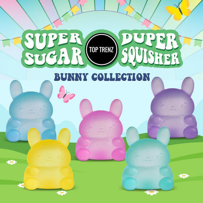 Super Duper Sugar Squisher Toy- Bunny
