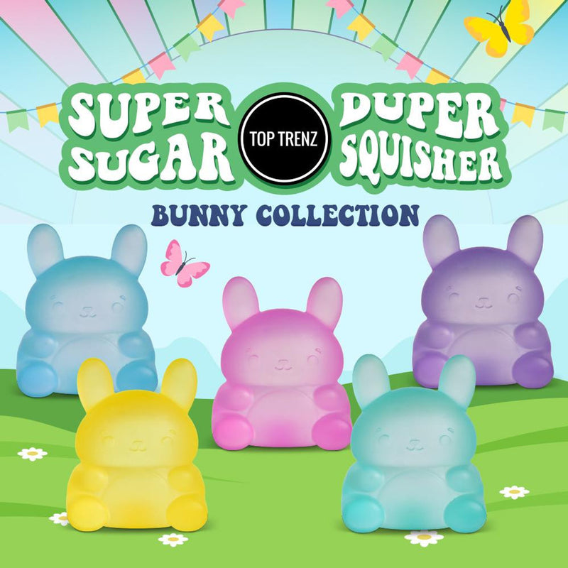 Super Duper Sugar Squisher Toy- Bunny
